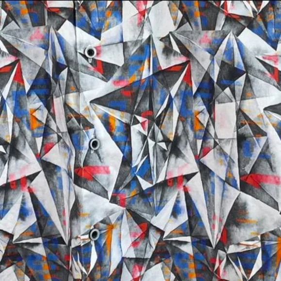 Robert Graham Shirt Size L Button down short sleeve - Picture 5 of 6